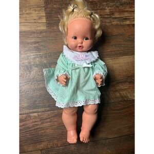 Vintage Mattel Tender Love Baby Doll Toy Drink/Wets Pull String Rubber 1969